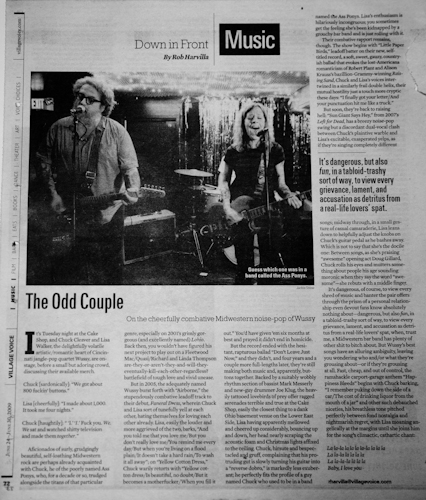 wussy at cake shop in village voice